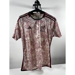 Adidas Mexico Away Jersey 2022 AEROREADY White Red Aztec HD6894 2XL Slim Fit BNW